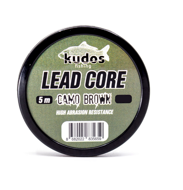 Kudos Lead Core Camo Brown 5m 35lb