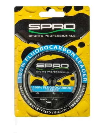 SPRO %100 Fluoro Carbon Misina 0.55 mm 16 kg 35 lb 10 m