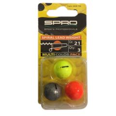 SPRO Spiral Weight Sasi Kurşunu 21 gr Assorti 1/3