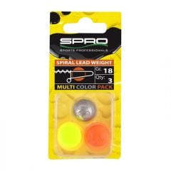 SPRO Spiral Weight Sasi Kurşunu 18 gr Assorti 1/3