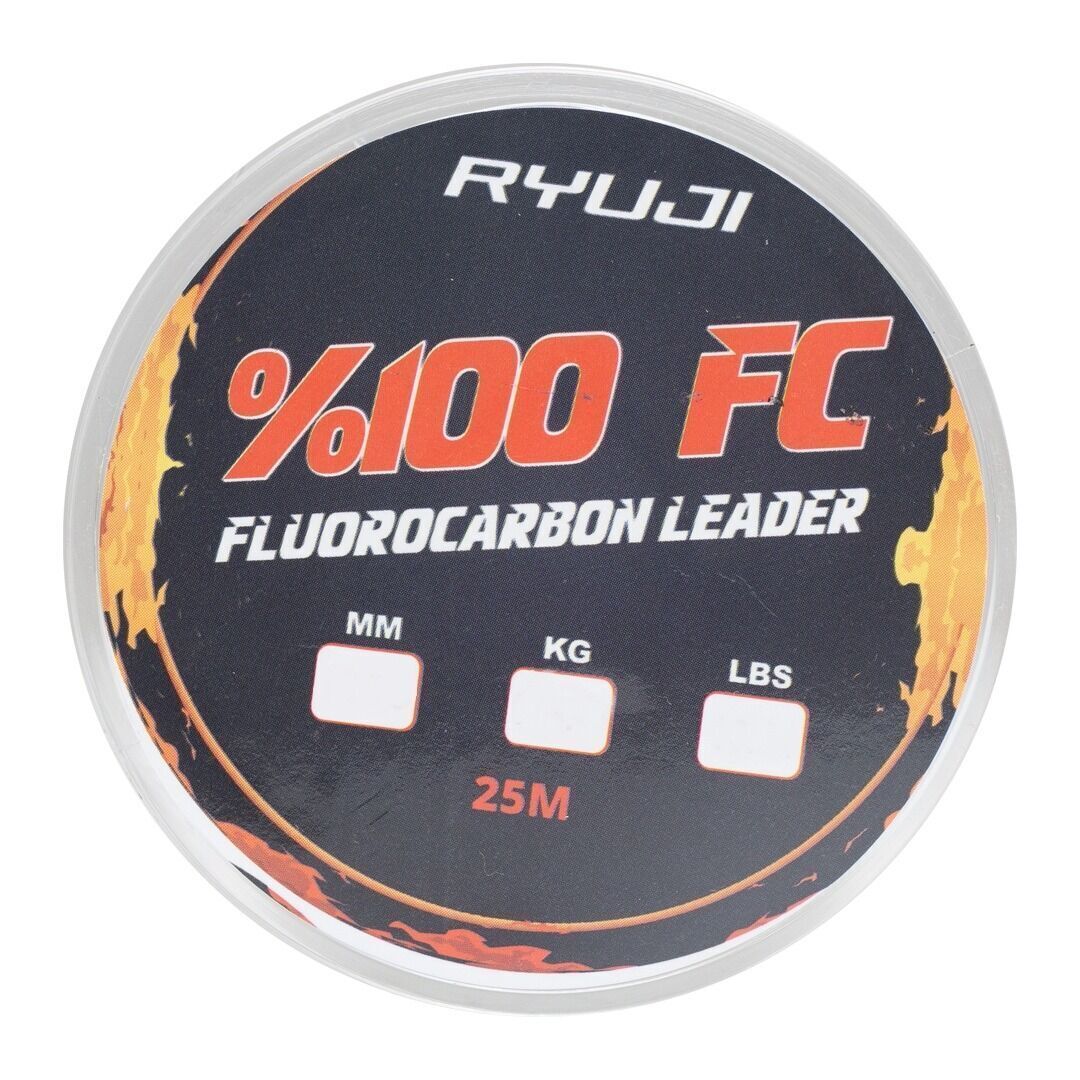 Ryuji FC 0.37mm 25m %100 Fluorocarbon Misina