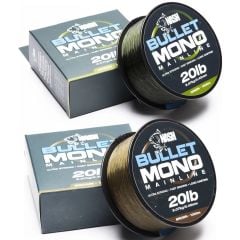 Nash Bullet Mono Mainline 0.33mm Green 1000m Sazan Misinası
