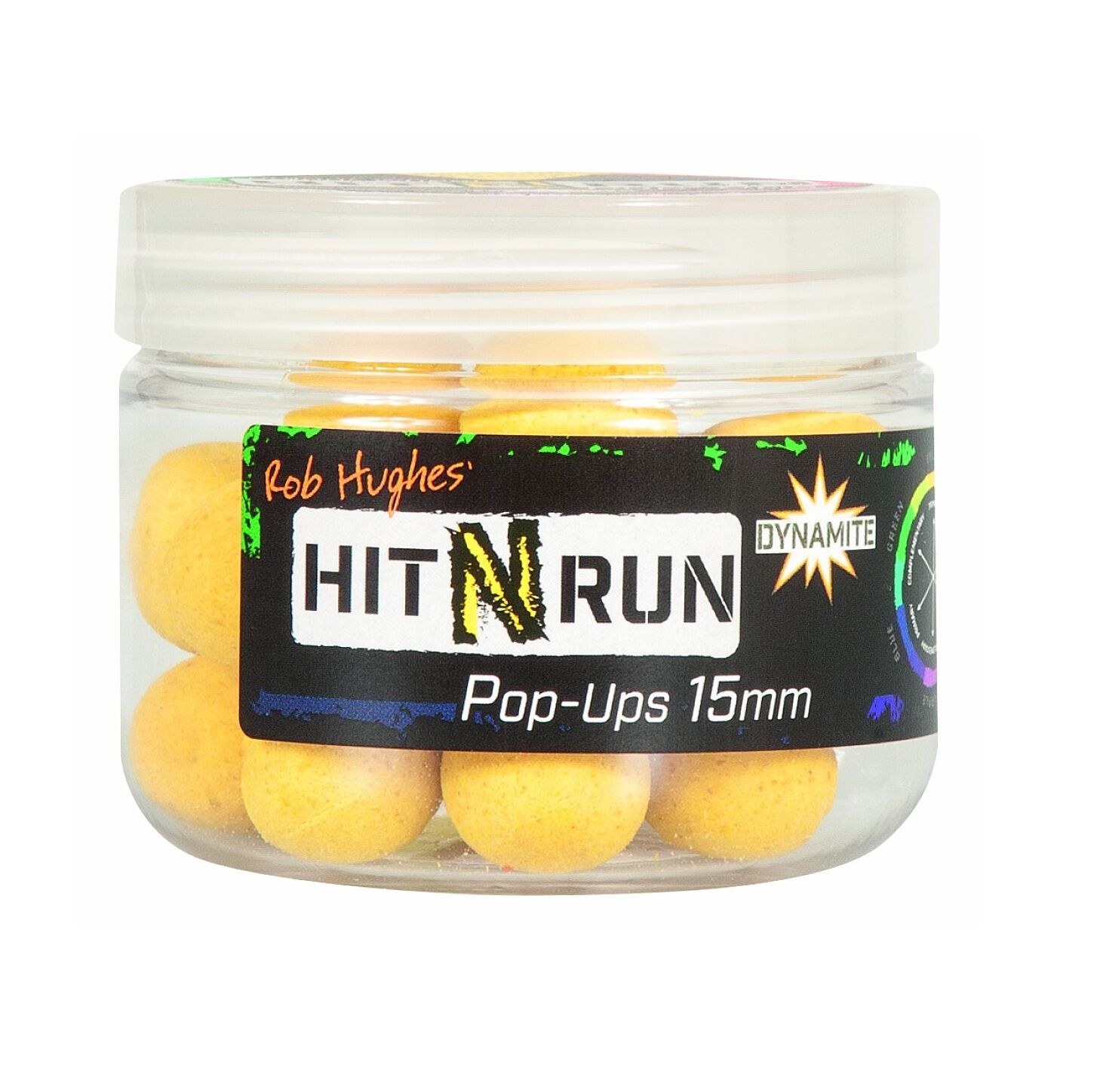 Dynamite Baits Pop-Up Hit N'Run 15mm - Yellow