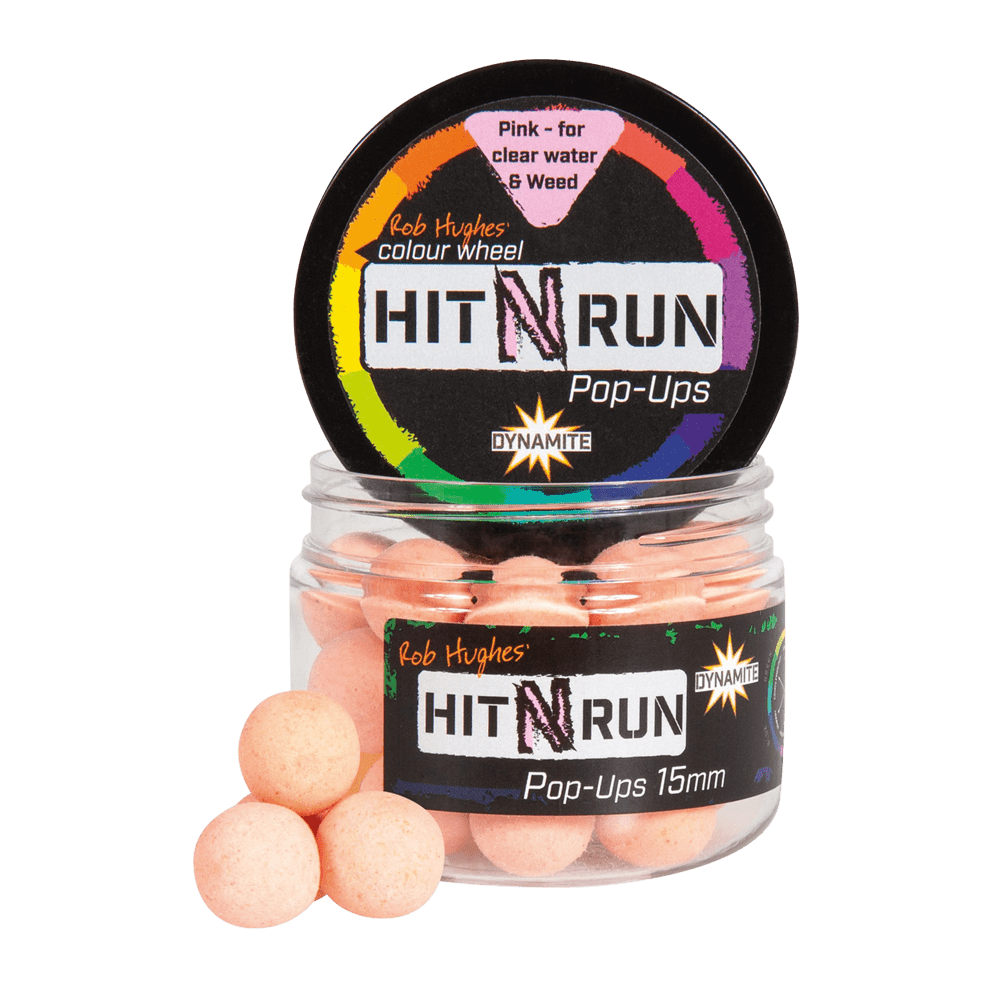 Dynamite Baits Pop-Up Hit N'Run 15mm - Pastel Pink