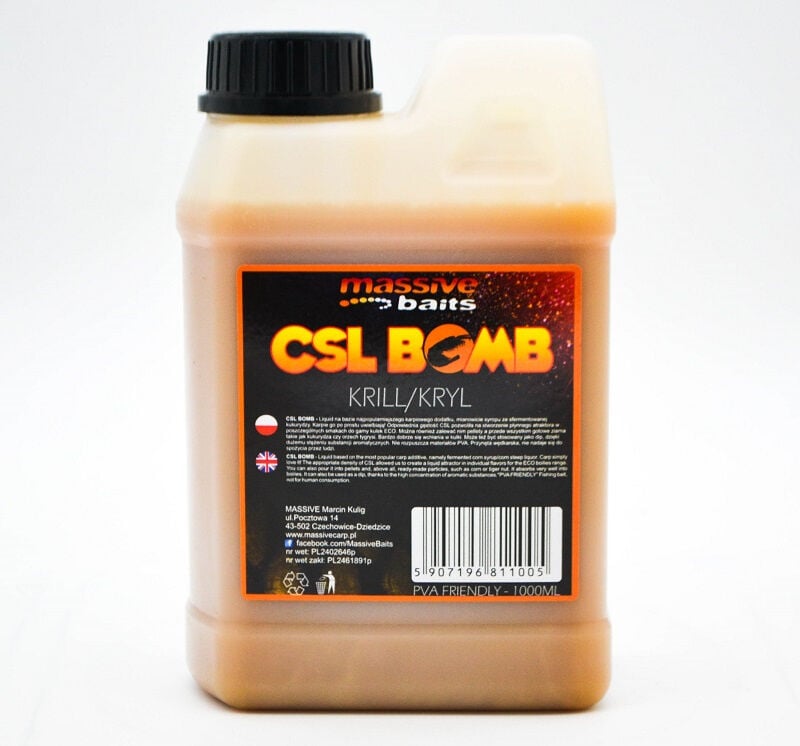 Massive Baits- CSL BOOMB Krill 1000ml- Liquid Kril Sazan Atraktör