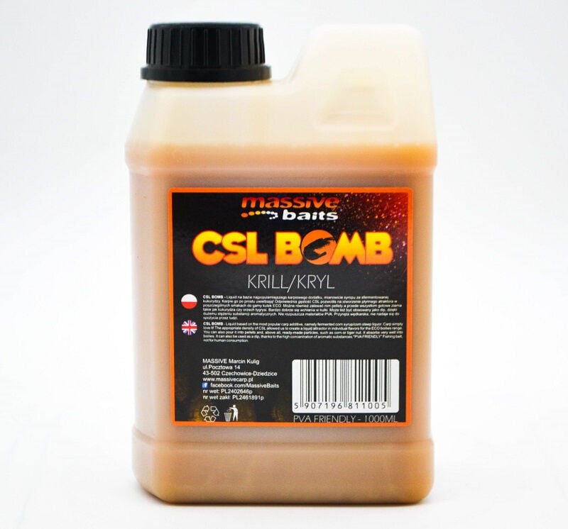 Massive Baits - CSL BOOMB Crayfish 1000ml - Liquid Kerevit Sazan Atraktör