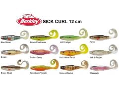 Berkley Sick Curl 12cm Orak Kuyruk Silikon Yem Perch