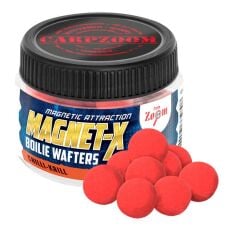 Carp Zoom Boilie Wafters Magnet-X Strawberry Fish, 50g Balanslı Kanca Yemi