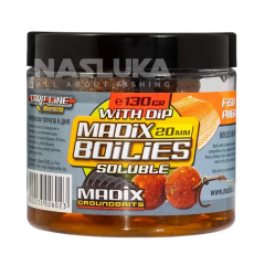 Madix 20mm Soluble Boilie With Dip Fish Balıklı Eriyen Dipli Boili