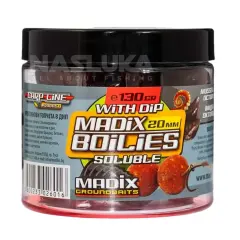 Madix 20mm Soluble Boilie With Dip Corn Süt Mısır Eriyen Dipli Boili