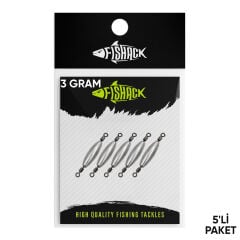 Çift Taraflı Fırdöndülü Kurşun - Fishack - 3 Gram (5'li)