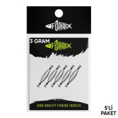 Çift Taraflı Fırdöndülü Kurşun - Fishack - 5 Gram (5'li)(Kopya)