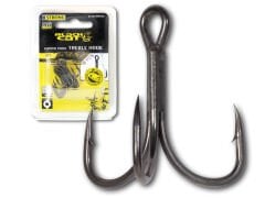 Black Cat Treble Hooks Curved Point DG Yayın Balığı İğnesİ