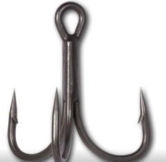 Black Cat Treble Hooks Curved Point DG Yayın Balığı İğnesİ