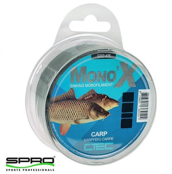 SPRO Ctec Carp 0,30Mm 7,6Kg 400M Siyah Sazan Misinası