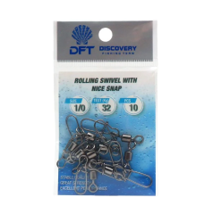 DFT Klipsli Bilyeli Rapala Klipsi Krom Nikel No 1/0  /10