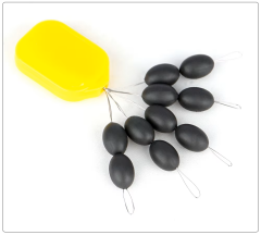 Hirisi AG301 8mm Tungsten Oval Bead Hooklink Weights 10 Adet Rig Ağırlığı