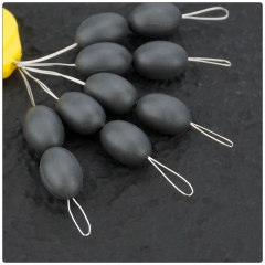Hirisi AG301 8mm Tungsten Oval Bead Hooklink Weights 10 Adet Rig Ağırlığı