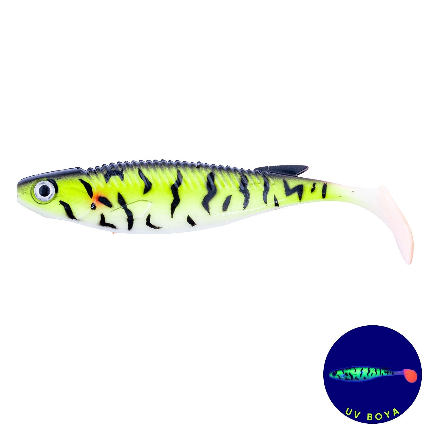 Fishack PredatorX UV Boyalı Bleed Silikon Balık 10g 100mm