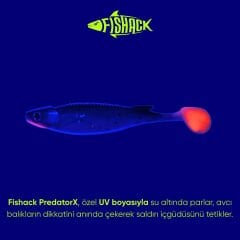 Fishack PredatorX  UV Boyalı Aqua Silikon Balık 10g 100mm