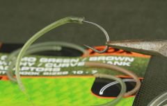 Fox Camo Green Brown Withy  No 6-2 Curve Shank Adaptor