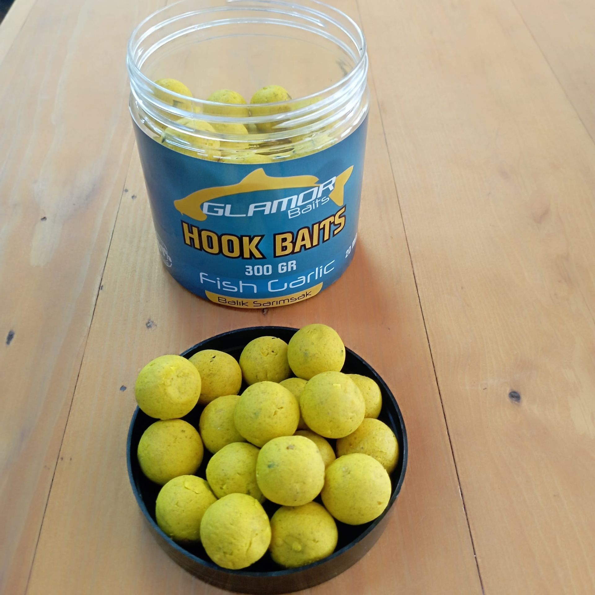 Glamor Baits Hook Baits 300g 20mm Boilie Fish Garlic Balık Sarımsak