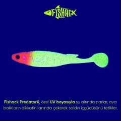 Fishack PredatorX  UV Boyalı  Solar Silikon Balık 10g 100mm