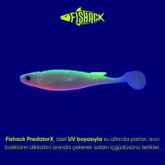 Fishack PredatorX UV Boyalı Mist Silikon Balık  10g 100mm