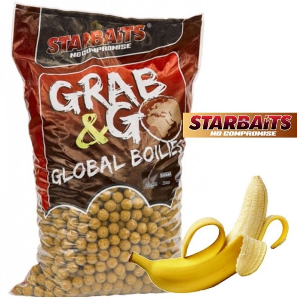 Starbaits Grab&G Global Boilies 20mm 1kg Boilie Banana Muz