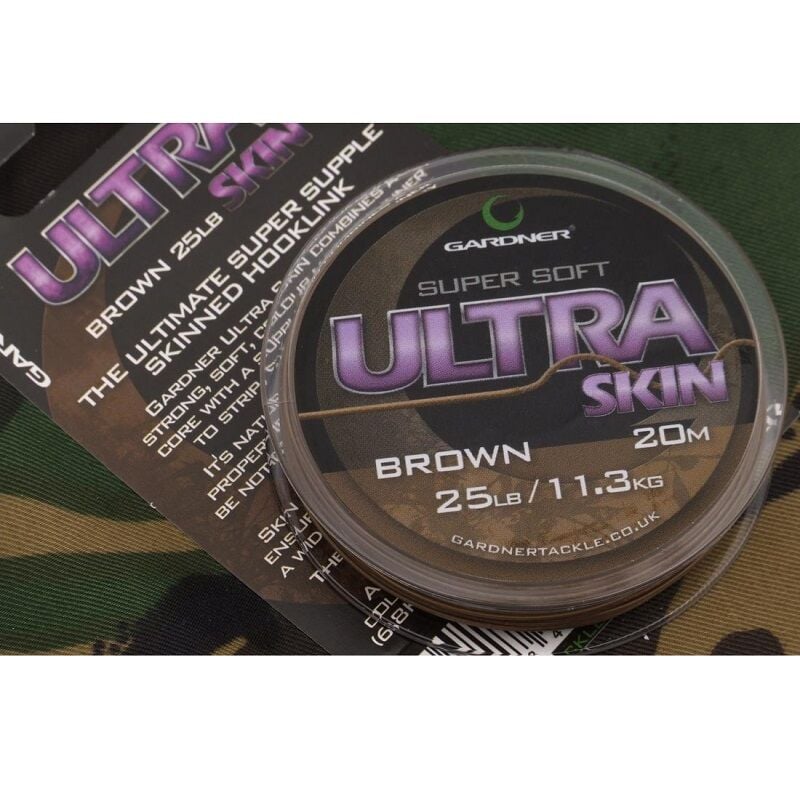 Gardner Ultra Skin 20m Kaplamalı Süper Yumuşak Rig İpi