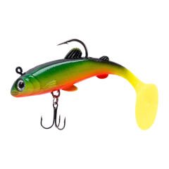 Fishack PredatorX UV Boyalı Liechen 3 iğneli  Silikon Balık 15g 100mm