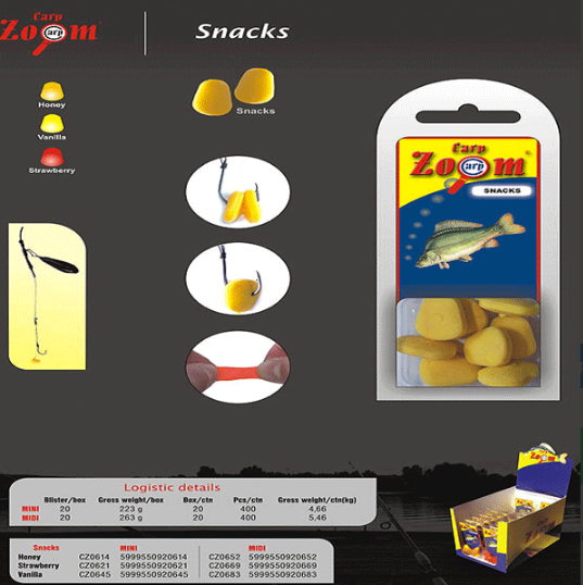 Carp Zoom Snack Yüzen Silikon Mısır Midi 10 Adet