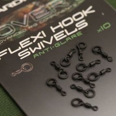 Gardner Covert Flexi Hook Swivels Rig Halkalı Fırdöndü