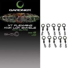 Gardner Covert XT Flexi-Ring Kwik Lok Swivels Halkalı Sök Tak Fırdöndü