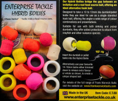 Enterprise Tackle 15mm Hybrid Boilies  Mixed Fluoro