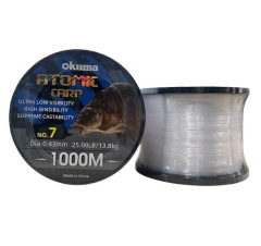 Okuma Atomic Carp 1000mt 0.43mm Bobin Sazan Misinası Şeffaf