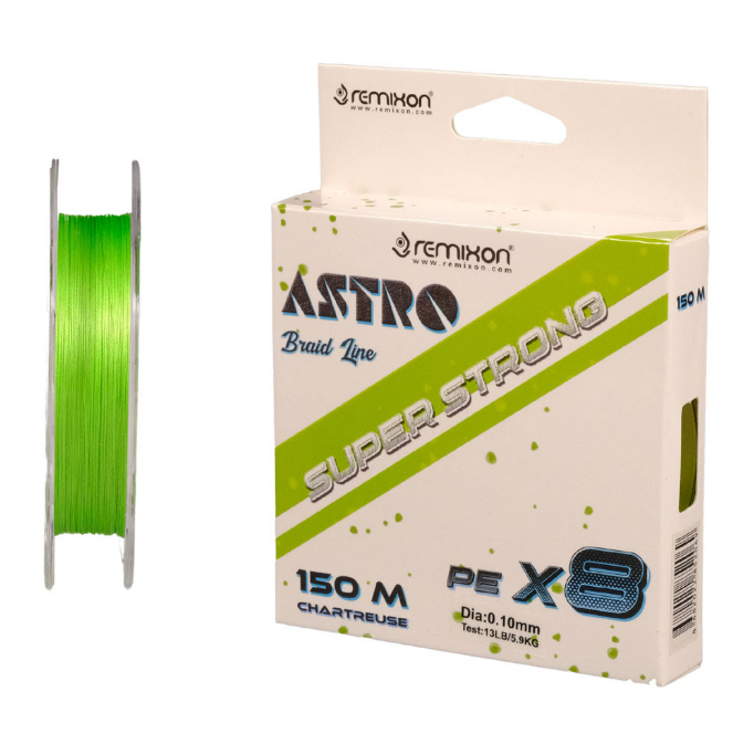 Remixon Astro 8X 0.16mm 150m Chartreuse İp Misina