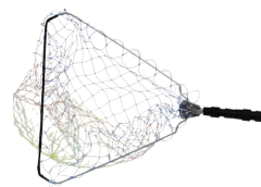 Powerex Üçgen Katlanır Misina Torlu Kepçe