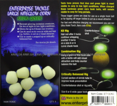 Enterprise Tackle Large Niteglow Corn Karanlıkta Parlayan Silikon Mısır