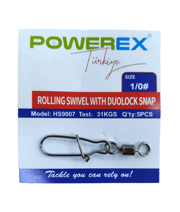 Powerex HS9007 1/0 No. Kilitli Klipsli Fırdöndü (5 adet)