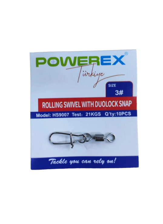 Powerex HS9007 3 No. Kilitli Klipsli Fırdöndü (10 adet)