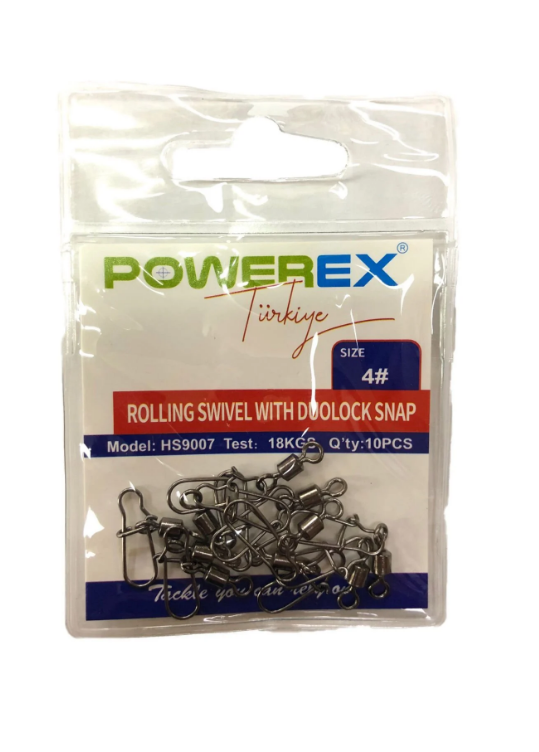 Powerex HS9007 4 No. Kilitli Klipsli Fırdöndü (10 adet )