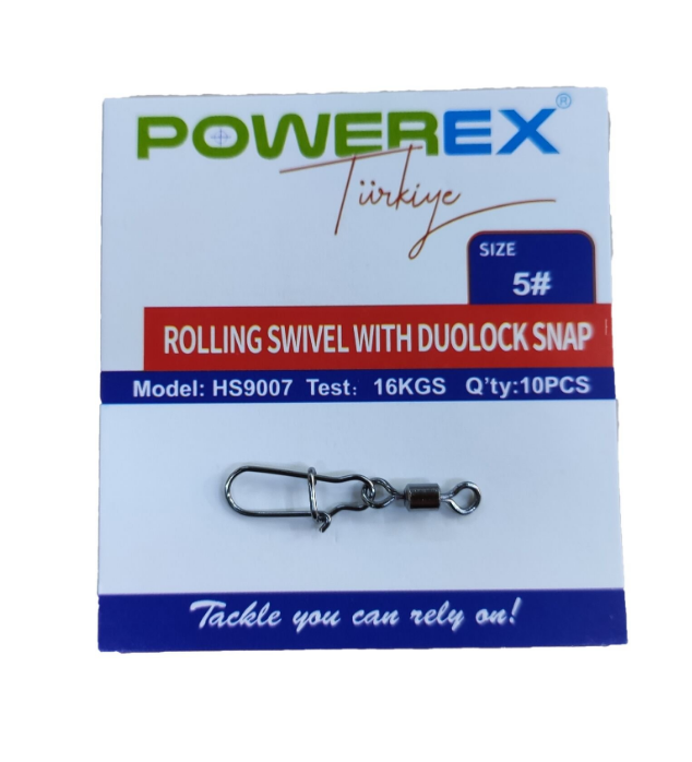 Powerex HS9007 5 No. Kilitli Klipsli Fırdöndü (10 adet)