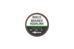 Korda Basix Braided Hooklink Camo Green 25lb 10m Kaplamasız Rig İpi