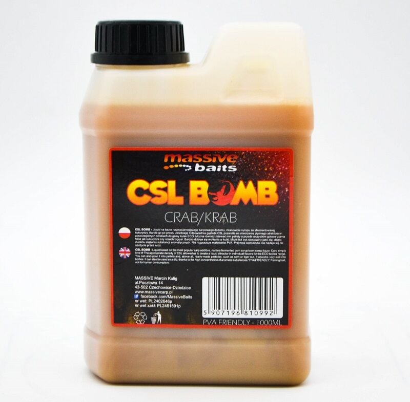Massive Baits - CSL BOOMB Crab 1000ml - Liquid Yengeç Sazan Atraktör
