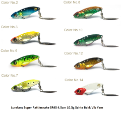 Lurefans Super Rattlesnake SR45 4.5cm 10.3g Sahte Balık Vib Yem