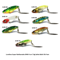 Lurefans Super Rattlesnake SR40 4 cm 7.8g Sahte Balık Vib Yem
