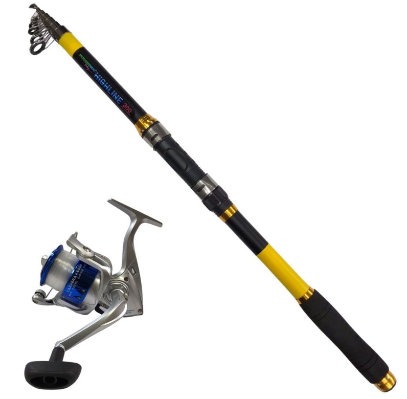 Powerex Highline 3,6m. 75-150gr Kamış Carrera 6000 Mavi Kamış Makine Olta Seti