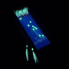 Fishack Palamut Lüfer Çinekop Hazır ÇapariTakımı  On İğneli Tüylü Glow Boncuklu 1 Adet