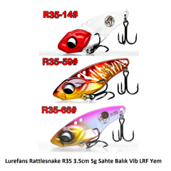 Lurefans Rattlesnake R35 3.5cm 5g Sahte Balık Vib LRF Yem